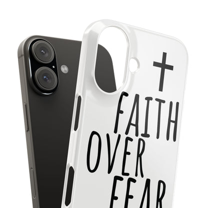 Faith Over Fear Slim Phone Case Psalm 118:6