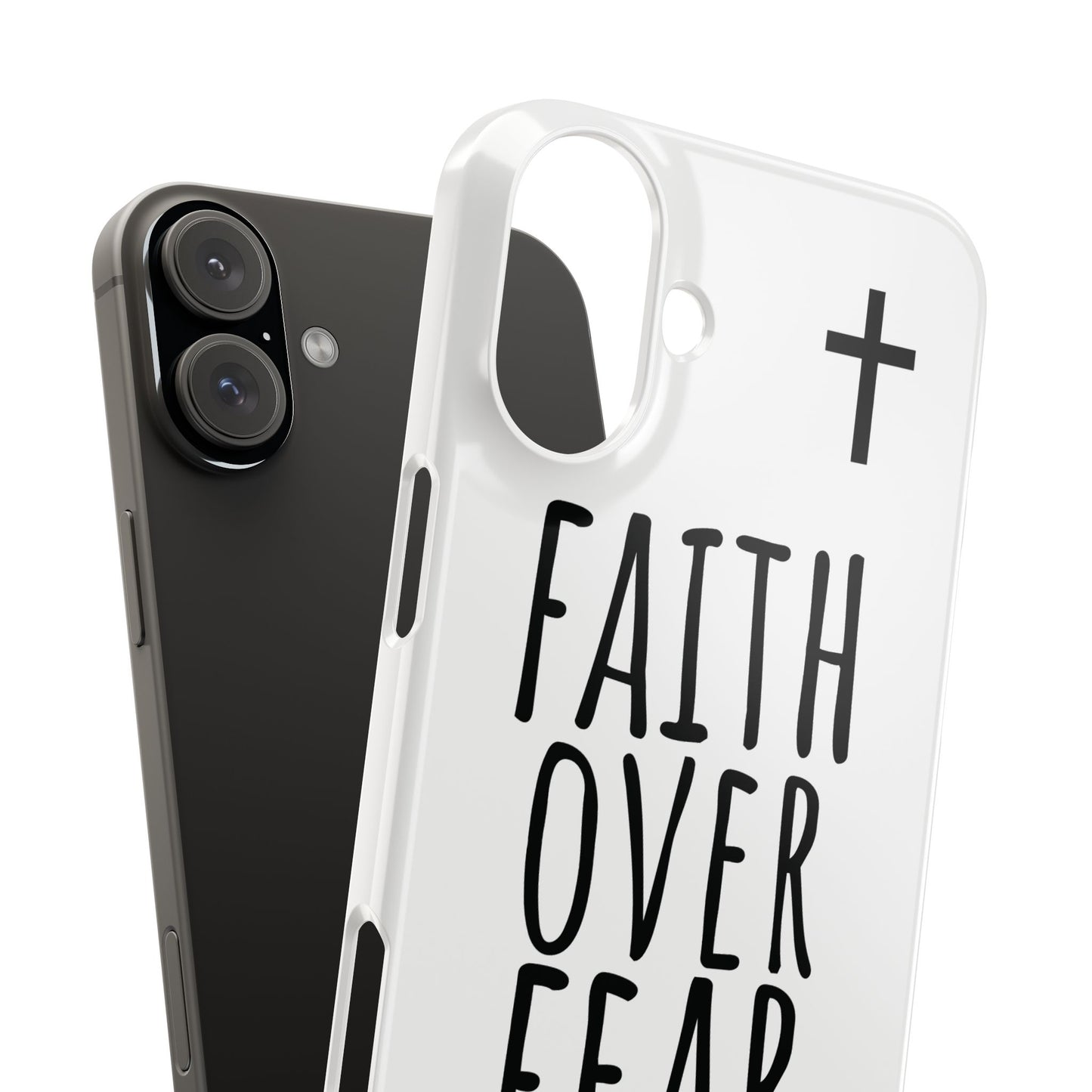 Faith Over Fear Slim Phone Case Psalm 118:6