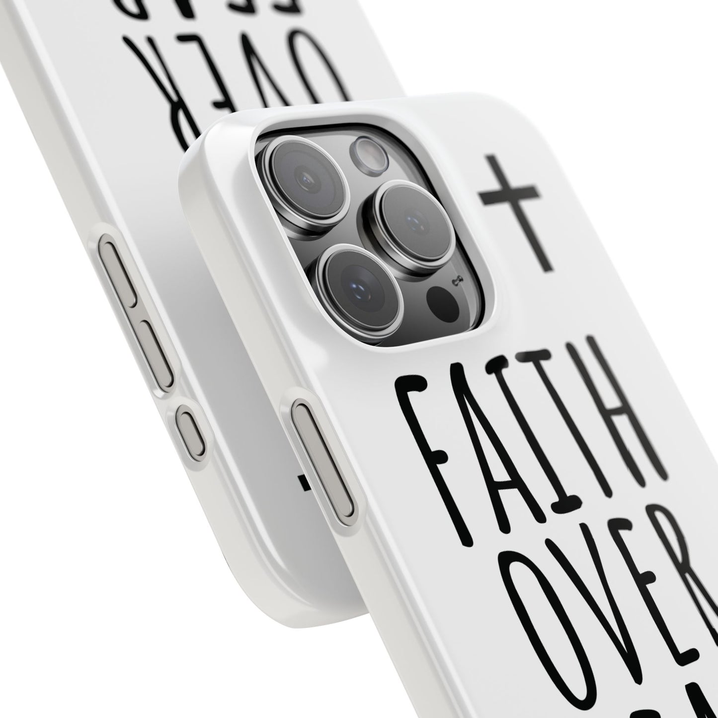 Faith Over Fear Slim Phone Case Psalm 118:6