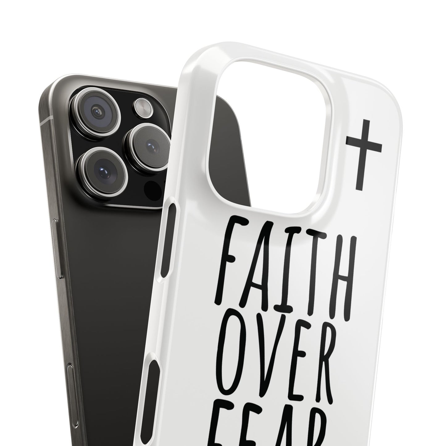 Faith Over Fear Slim Phone Case Psalm 118:6