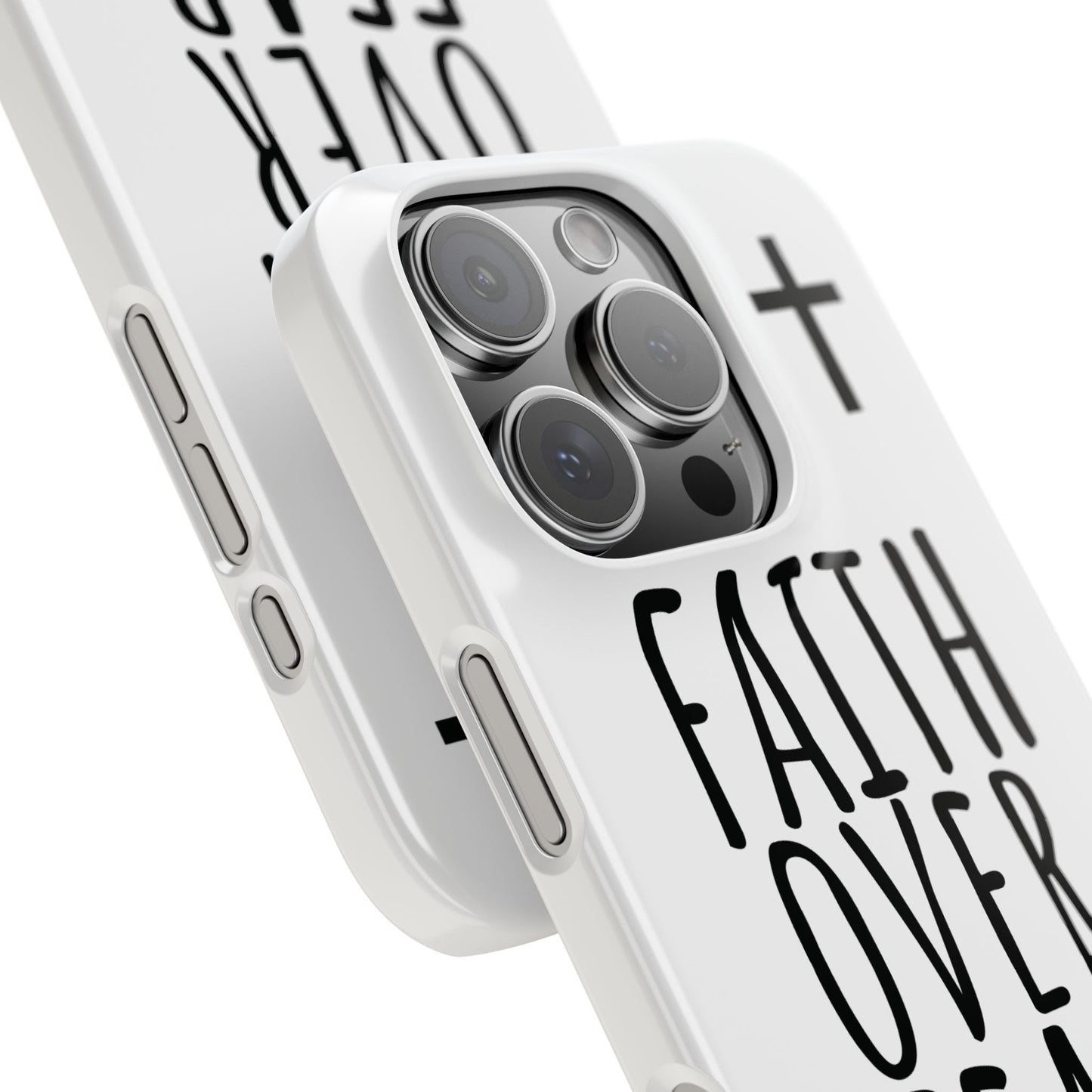 Faith Over Fear Slim Phone Case Psalm 118:6